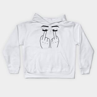 Middle Finger/Eyes Kids Hoodie